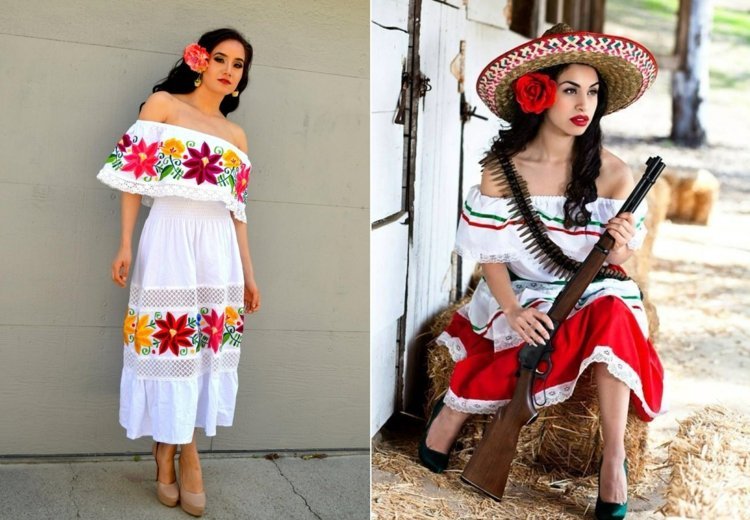 Gör dig själv en mexikan som karnevaldräkter - enkla idéer från vanliga kläder