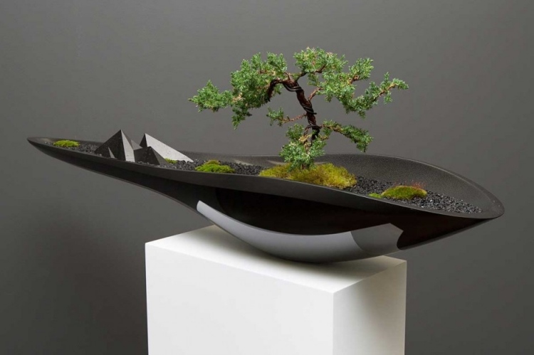 svart bonsai-kruka modern adrian-magu
