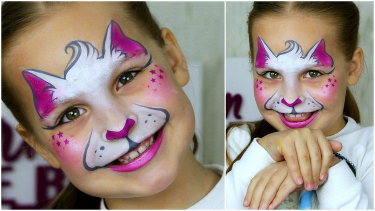 Katter utgör barn roliga katt karneval idé katt