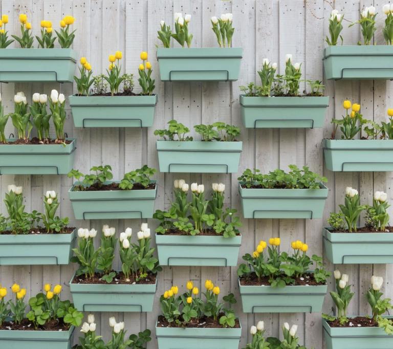 Hink trädgård design balkong trädgård staket idéer