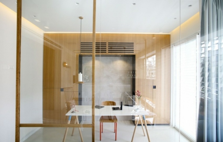 kök design lapptäcke kakel väggbeklädnad trä skrivbord