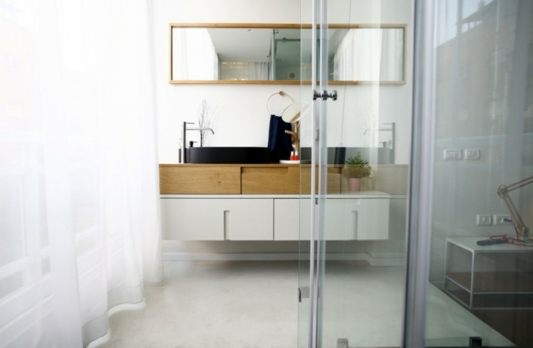 kök design lappplattor badrum konsol spegel gardin
