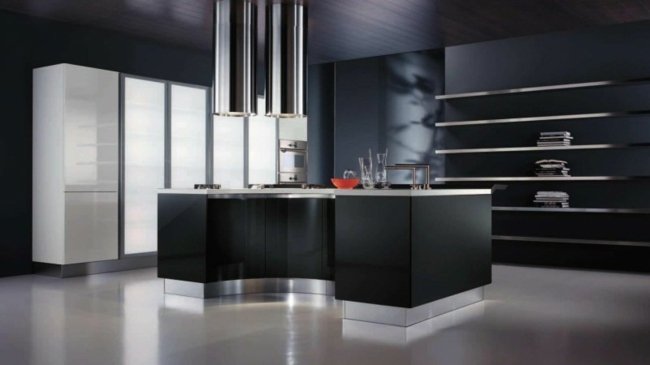 Kök design purist svart