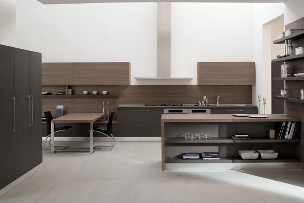 Designer kök italienska möbler trä köksskåp