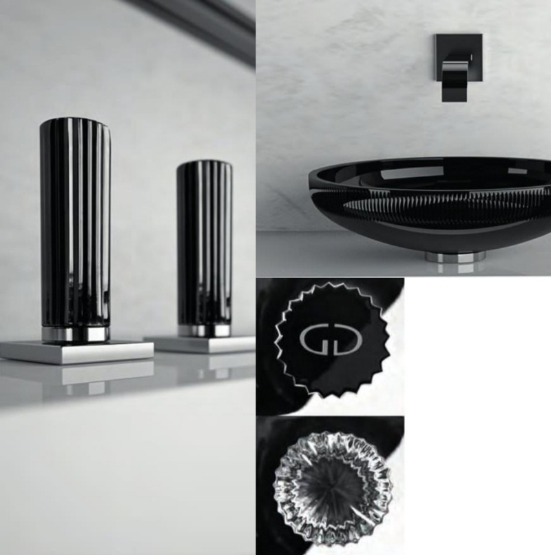 köksblandare-badrumskranar-svart-mixer-diskbänk-glas-design