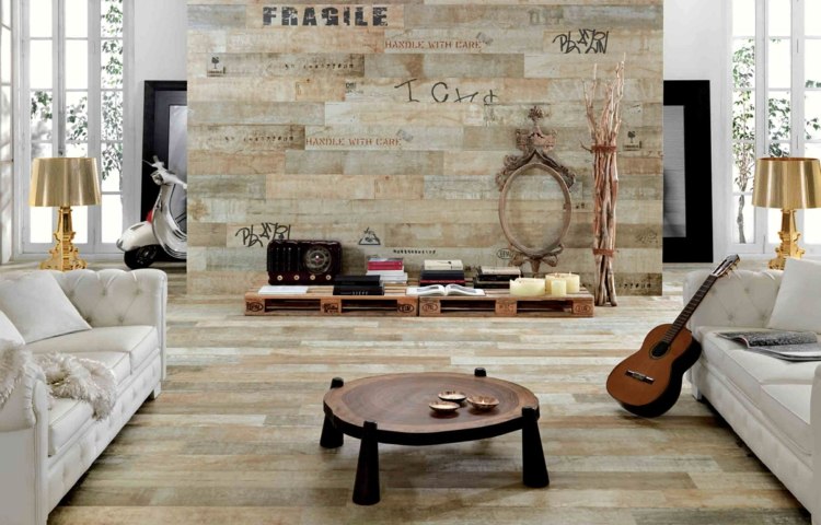 kakel-design-porslin-accent vägg-gammalt trä-look-foresta-vardagsrum-soffbord