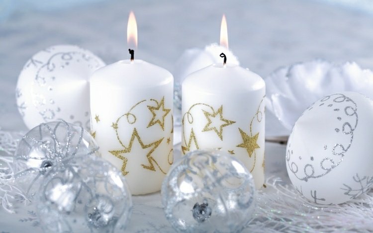 julmotiv för ljus dekorera stjärnglitter guldgranprydnader