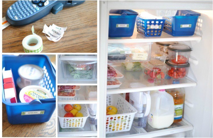 Organisera kylskåpet-korrekt-washi-tejp-etikett-organisation