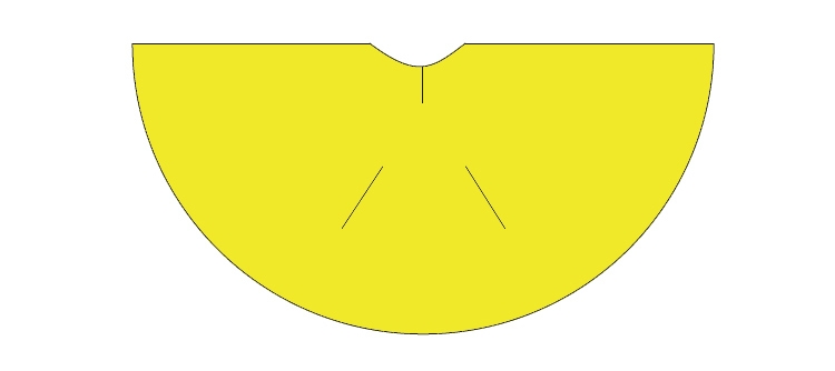 barn-karneval-kostym-diy-tyg-instruktioner-ananas-cape-gul-cirkel-öppning