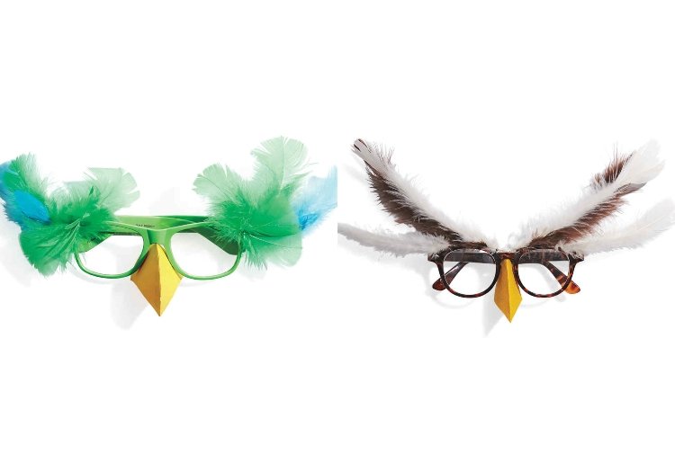 Uggla mask tinker glasögon med fjädrar dekorera idéer för kostymer för Mardi Gras för barn
