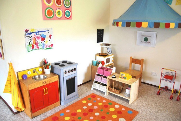 Barnbutik barnkök-lekplats-barnrum-matta-kundvagn