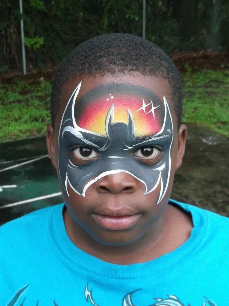 ansiktsmålning pojkar batman bat ansiktsmålning