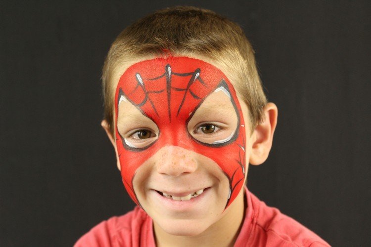 enkla spiderman mask smink tips