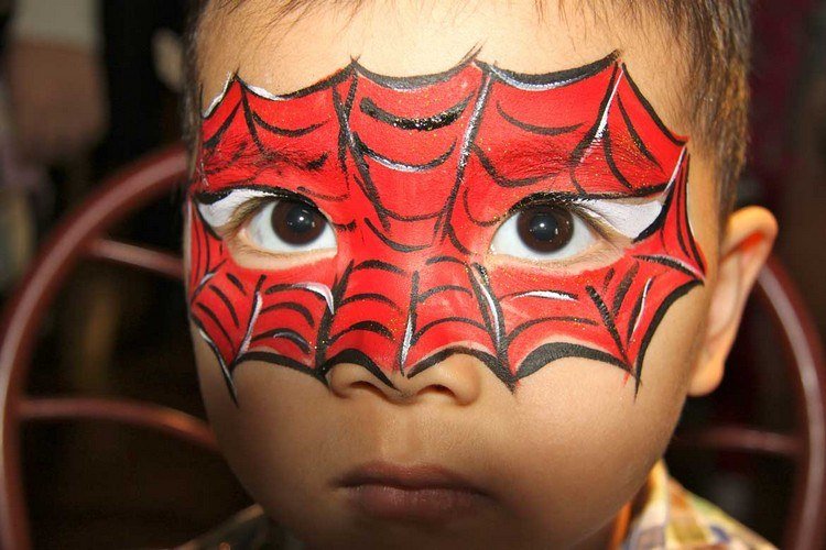spiderman mask smink idé smink tips pojkar