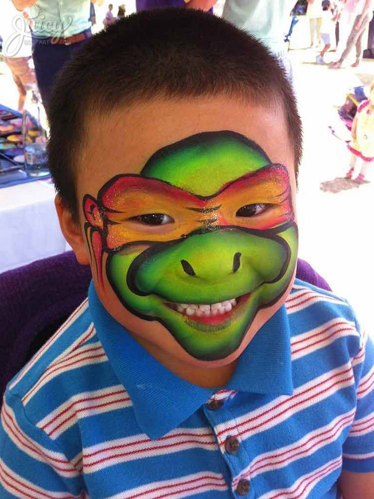 superhjälte kostymer barn ninja turtles make up pojkar