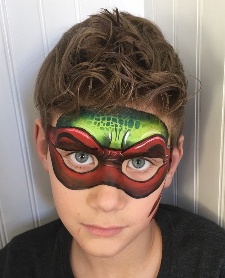 barn gör upp karnevalidéer pojkar ninja turtles raphael