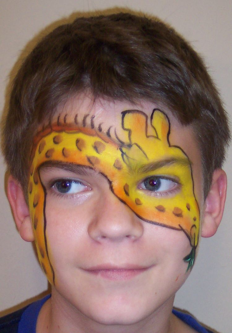 ansiktsmålning pojkar motiv giraff idé