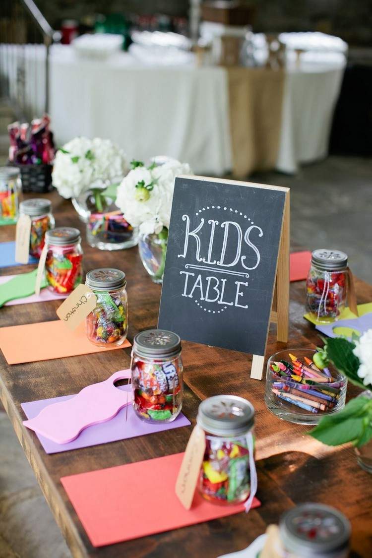 barnbord bröllop tecken krita styrelsen gynnar barn godis