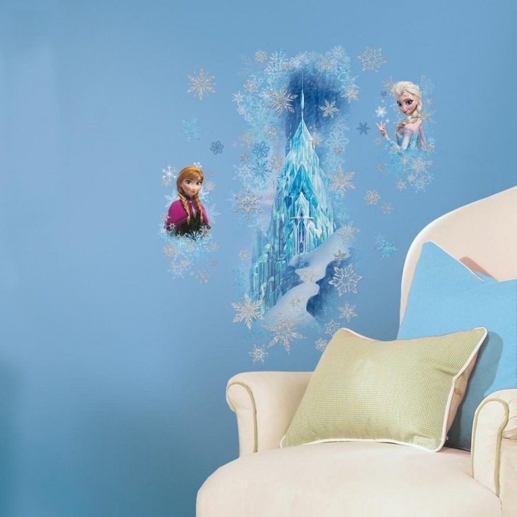 barnrum-dekoration-idéer-väggdekaler-isdrottning-isborg