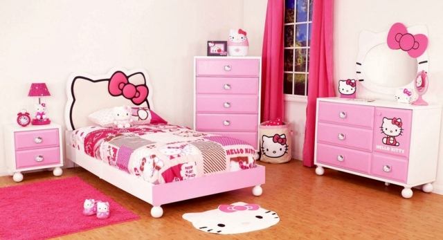 helt design Hello Kitty tema rosa matta