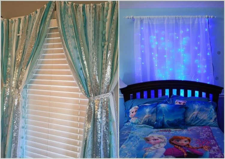 barnrum-design-gardiner-blå-vitt-silver-tyll-säng-sängkläder-sagoljus