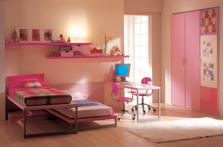 Barnrumsdesign 2015 modulära möbler garderob säng gästsäng