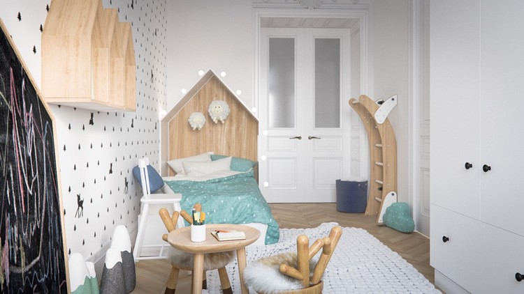 barnrum-design-skandinavisk-design-tapeter-trä-lekplats