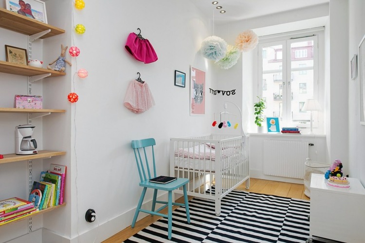 Barnrum-skandinavisk stil-söt-baby-rum-design