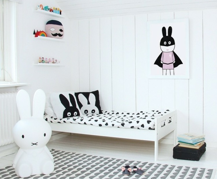Nursery Scandinavian Style Bunny Decoration Ideas