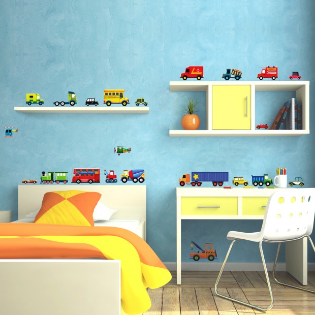 Nursery boy wall stickers ideas pictures decor