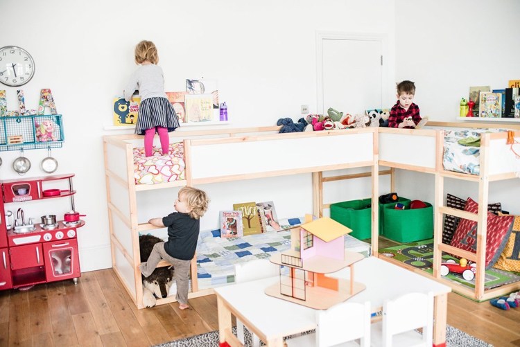 Barnrumsmöbler och dekoration-lekmöbler-barnbord-loftsäng