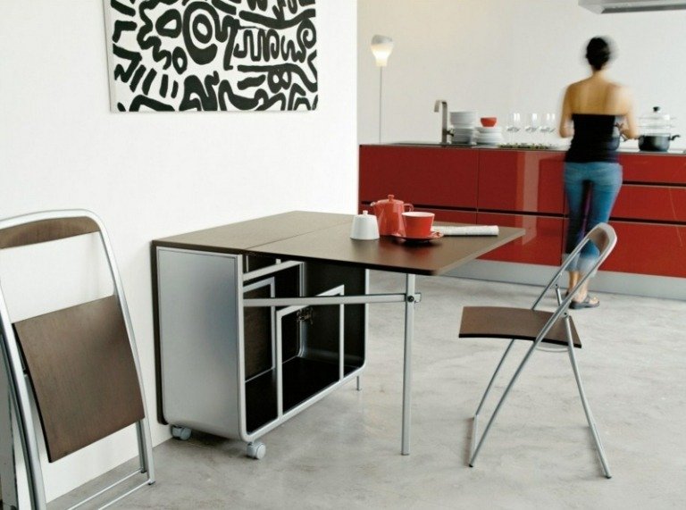 fällbord för väggen kök skåp hjul moderna hopfällbara stolar