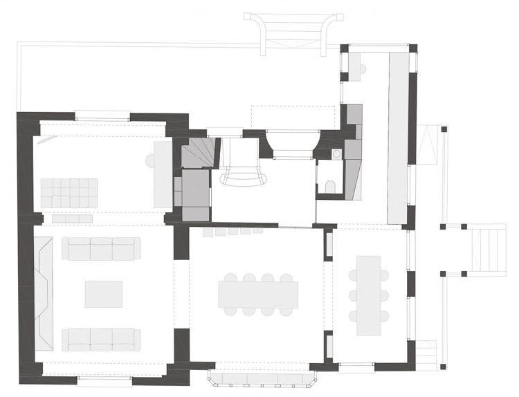 klassisk-arkitektur-modern-villa-paris-planlösning-plan-rum layout