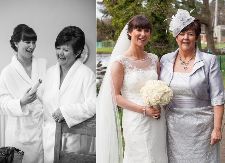 klänning brudens mor grå hatt bollero
