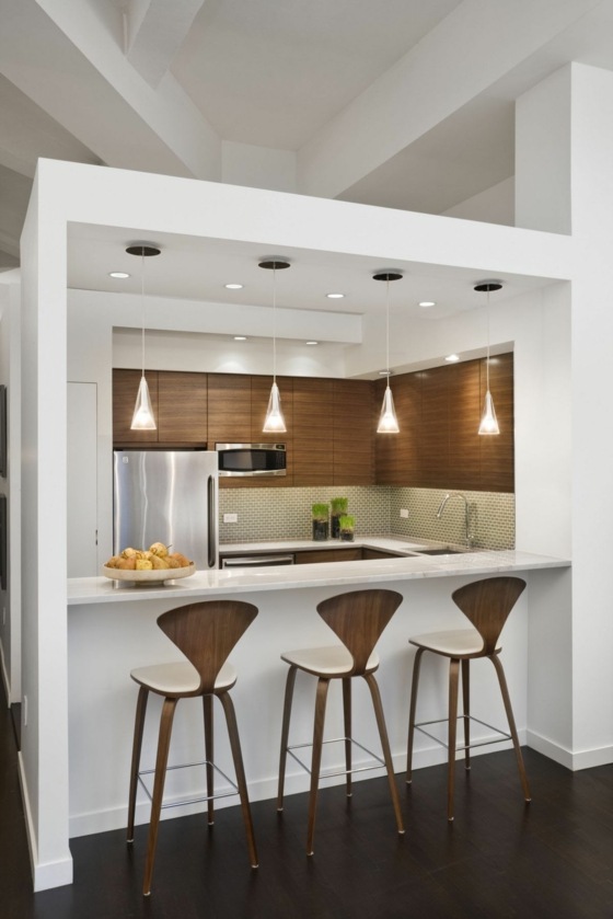 Loft-lägenhet-litet-kök-öppet kök-möbler