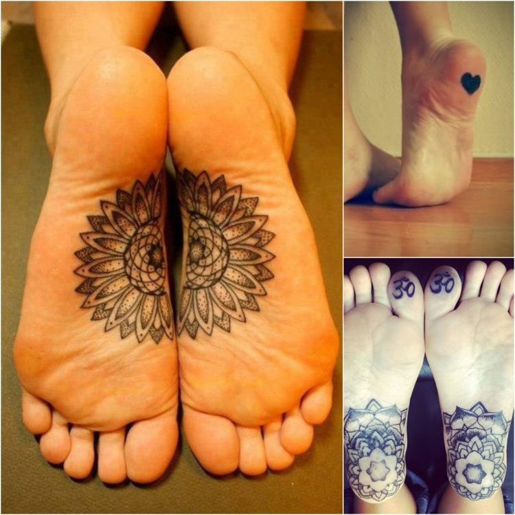 Fot tatuering tatuering idéer kvinna fotsål