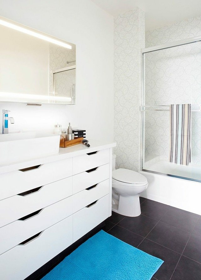 Platt badrum design idéer duschkabin