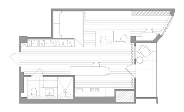 små-lägenheter-möblering-planlösning-loft-lägenhet-vindsvåning-liten