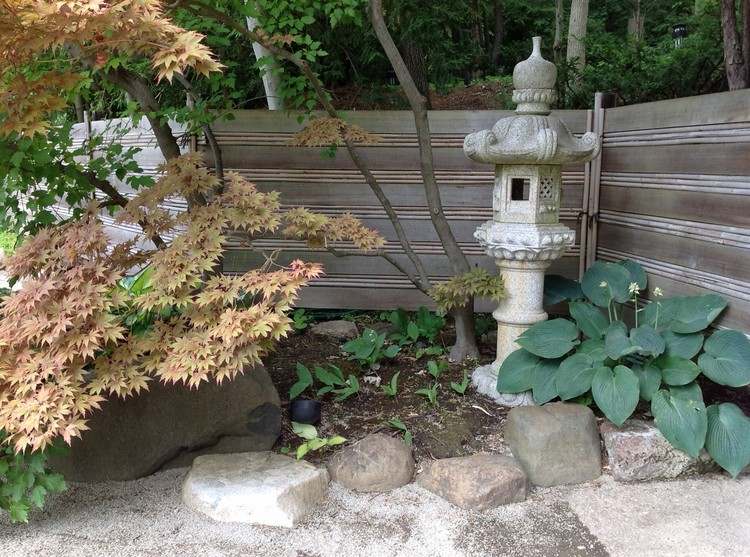 deco växter japanska trädgård idéer tips