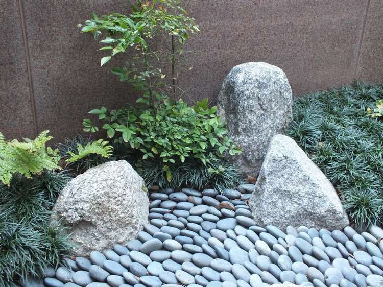 stenar japansk trädgård viktig element design