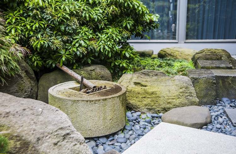 trädgård design liten japan trädgård deco sten