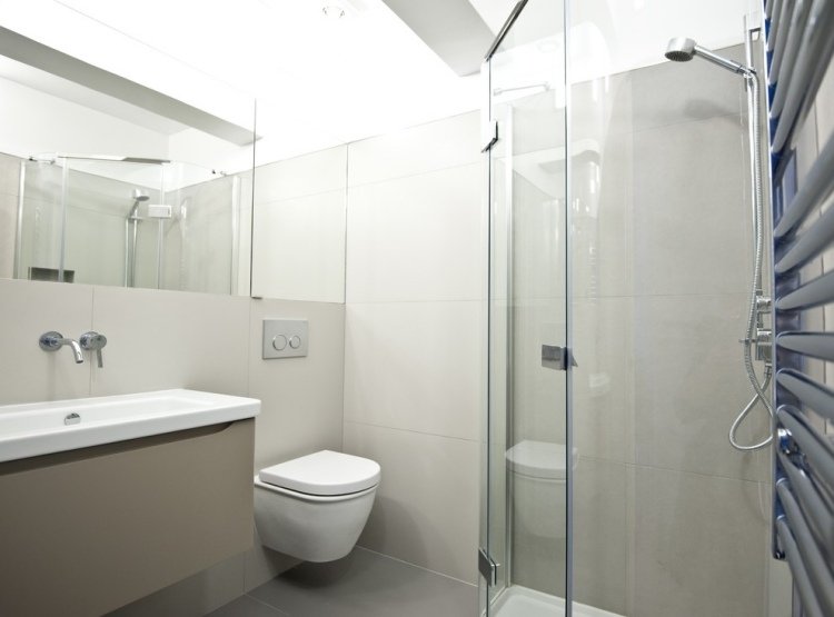 litet-badrum-modernt-hörn-dusch-glas-väggar-stora kakel