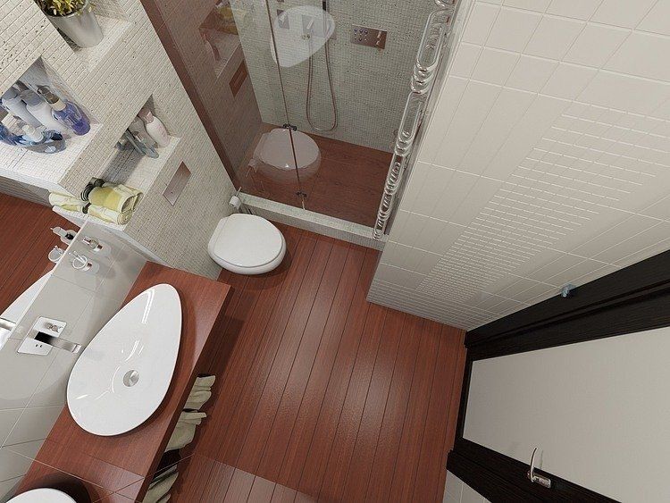 litet-badrum-design-glas-dusch-golv-kakel-trä-look