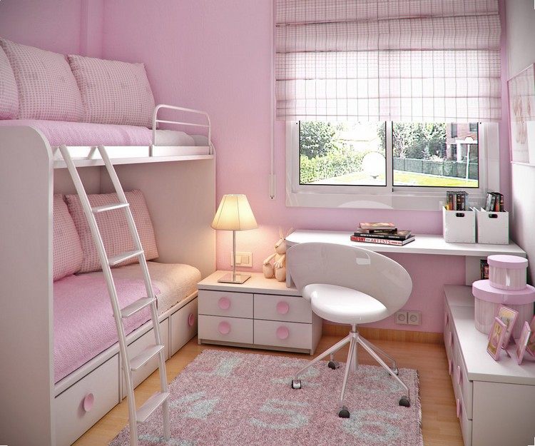 liten-barnkammare-design-flicka-rosa-vit-två