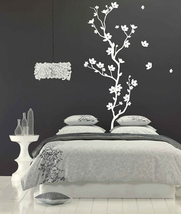 DIY körsbärsblommor idéer för väggdekoration
