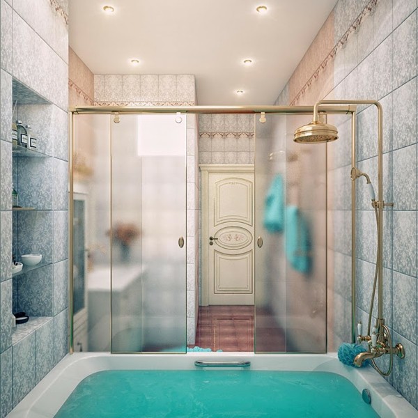 Inredning i marockanskt badrum