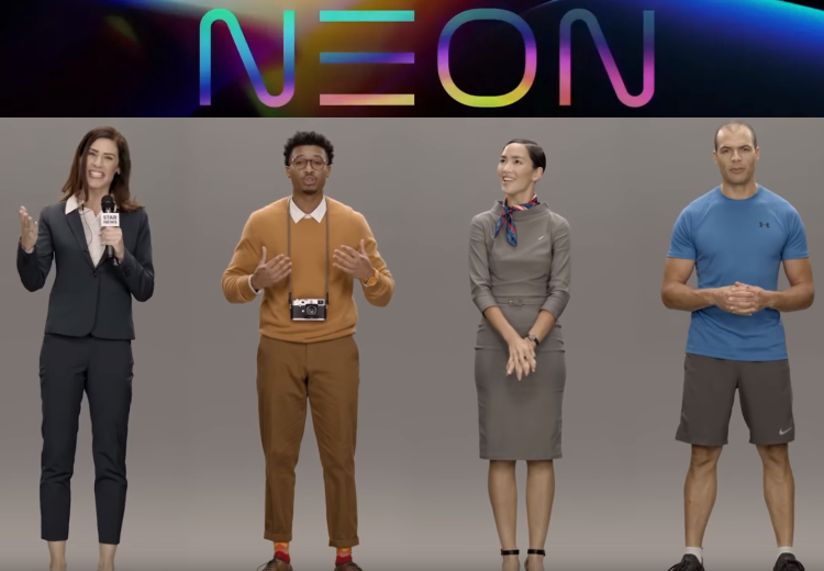 nytt projekt neon från samsuns med mänskliga avatarer virtuell kopia