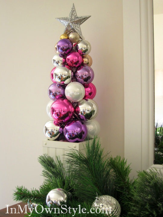 Konstgjorda-jul-träd-tinker-jul-bollar