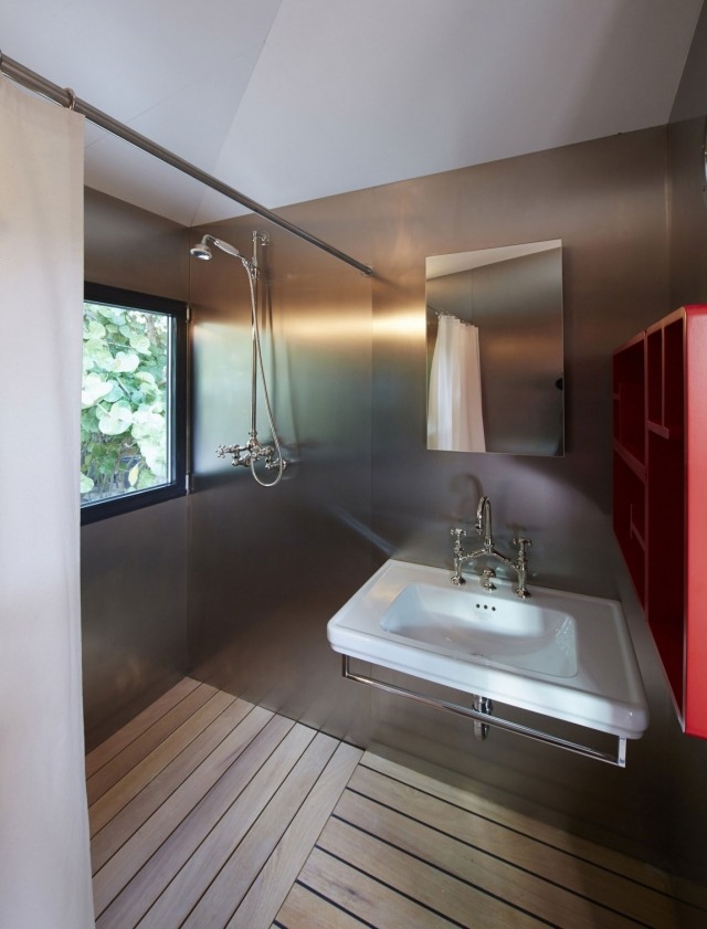 Fritidshus hantverk idéer för liten badrum dusch skärm design