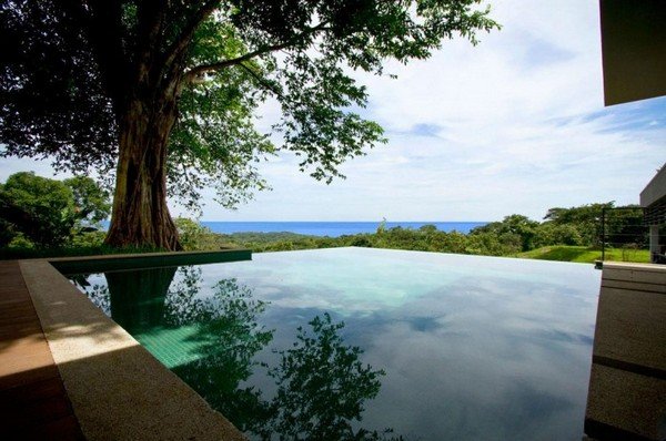 miljövänlig villa i Costa Rica infinity pool